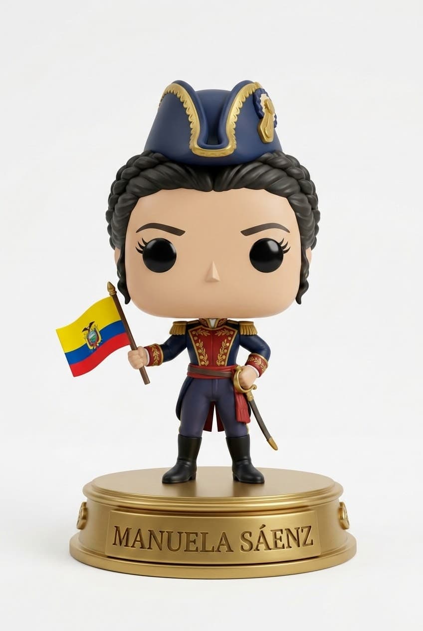 Funko personalizado de Manuela Saenz
