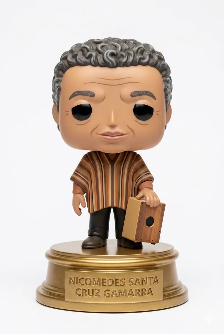 Funko personalizado de Nicomedes Santa Cruz Gamarra