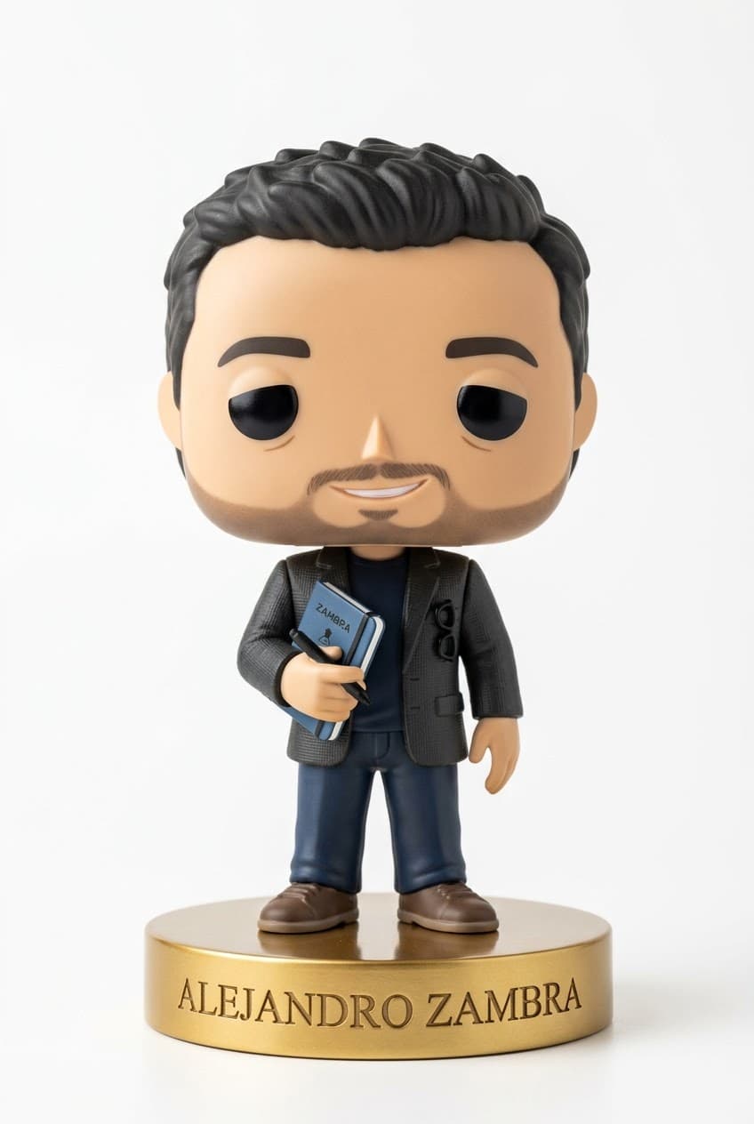 Funko personalizado de Alejandro Zambra