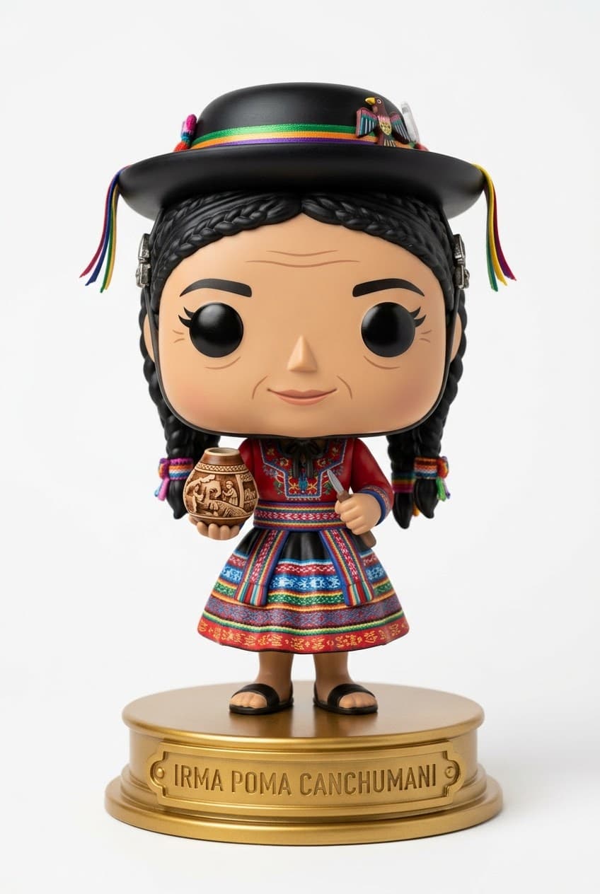 Funko personalizado de Irma Poma Canchumani