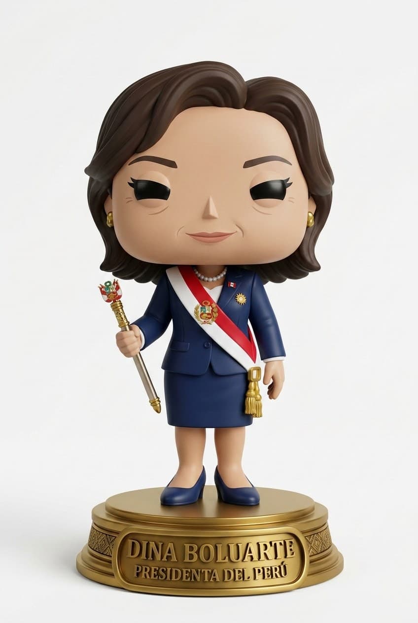 Funko personalizado de Dina Boluarte
