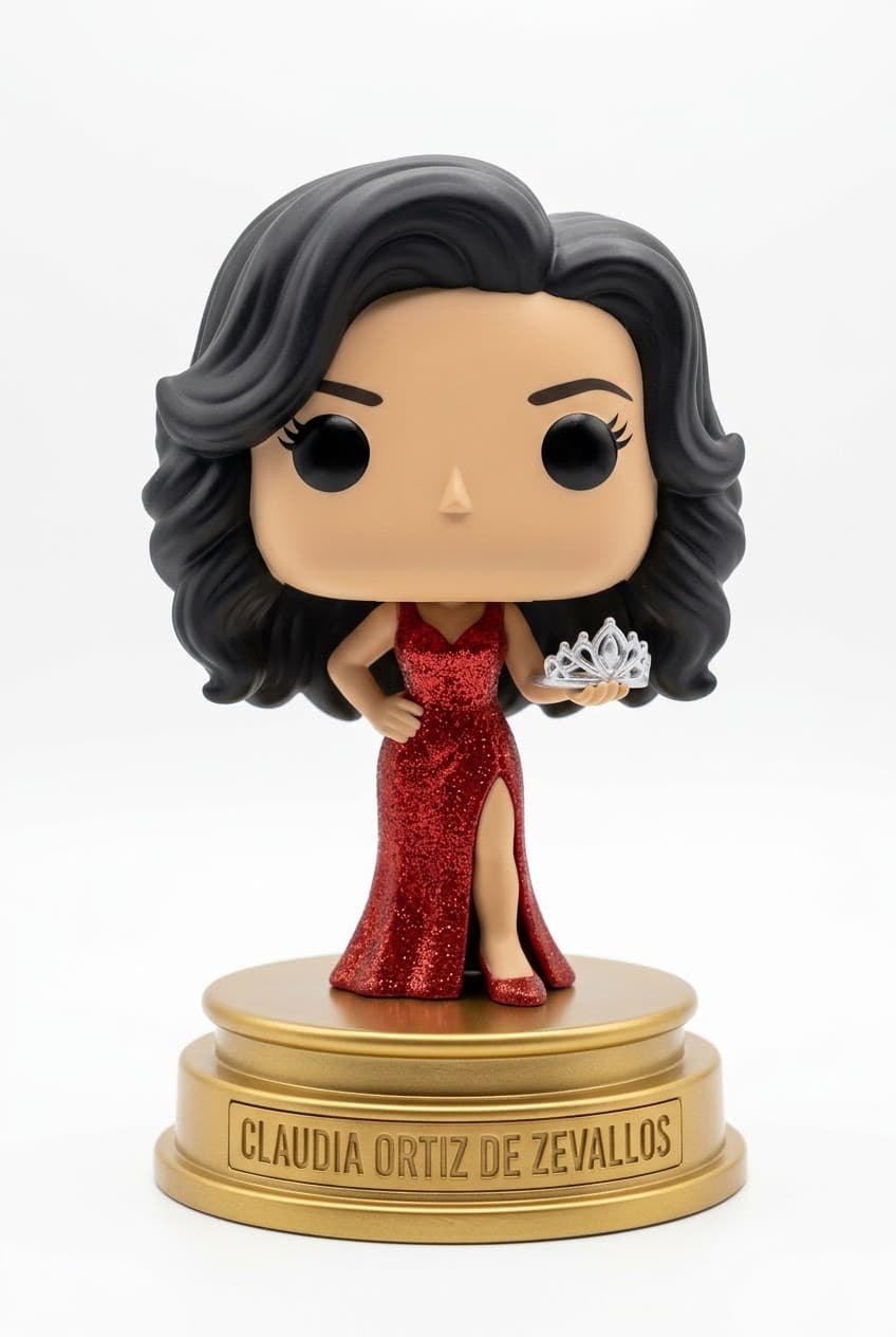 Funko personalizado de Claudia Ortiz de Zevallos