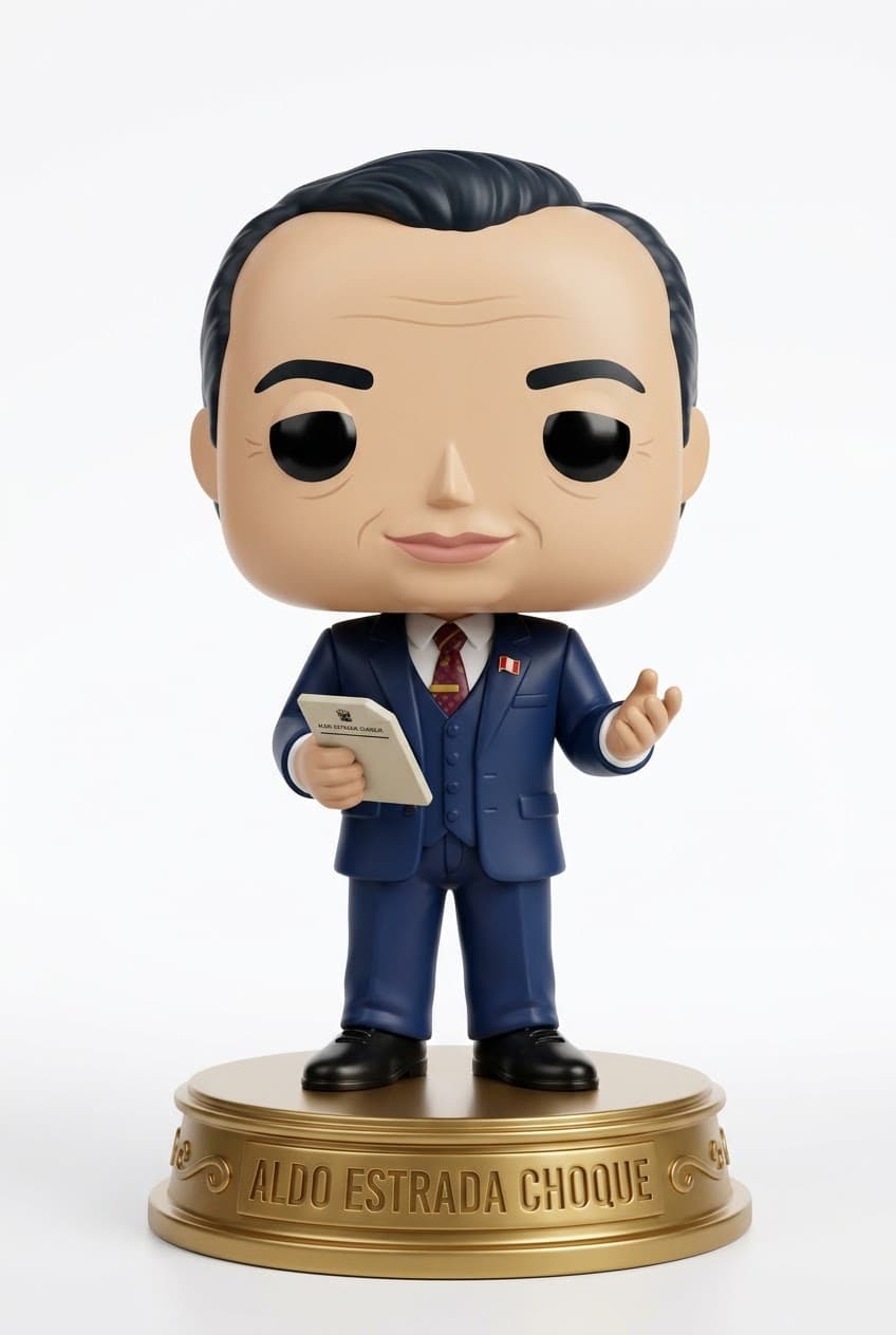 Funko personalizado de Aldo Estrada Choque
